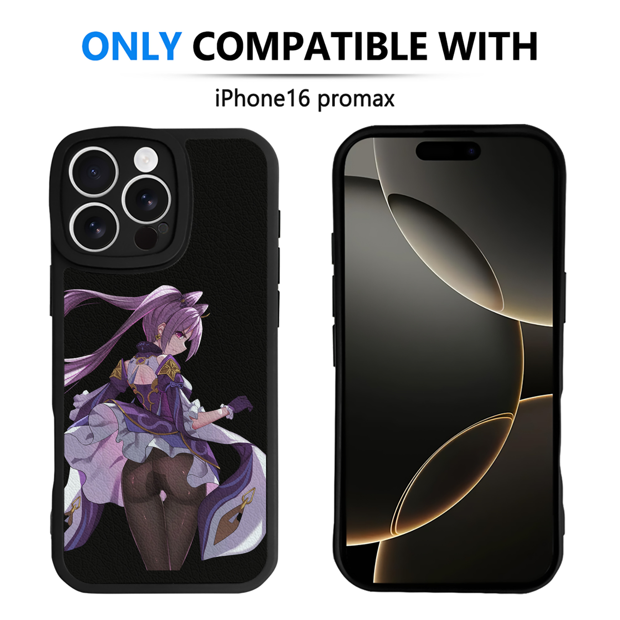 げんし神 刻晴 こくせい genshin Kokusei 【iPhone 16シリーズ対応】シリコンスマホケース（レザー調） 材質：シリコン